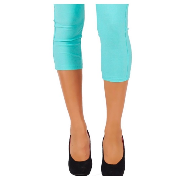 Turquoise Jeggings - Picture 5 of 6
